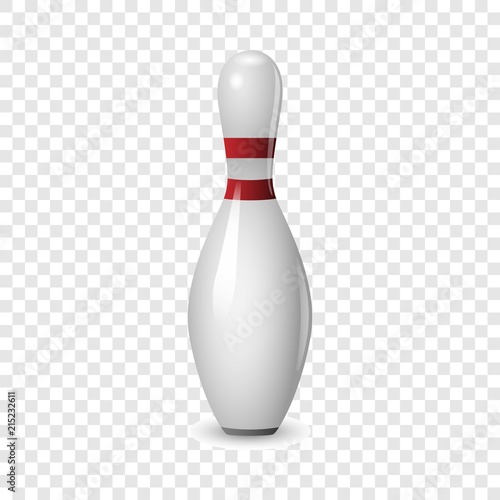 Bowling icon. Realistic illustration of bowling vector icon for on transparent background photo