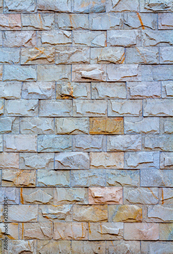 colored stone wall