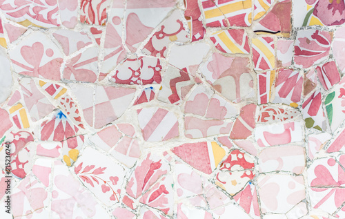 Tile mosaics fragment of 