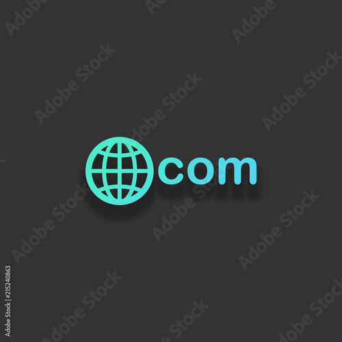 Wallpaper Mural one of main domains, globe and com. Colorful logo concept with s Torontodigital.ca