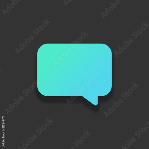 Simple text cloud. Colorful logo concept with soft shadow on dar