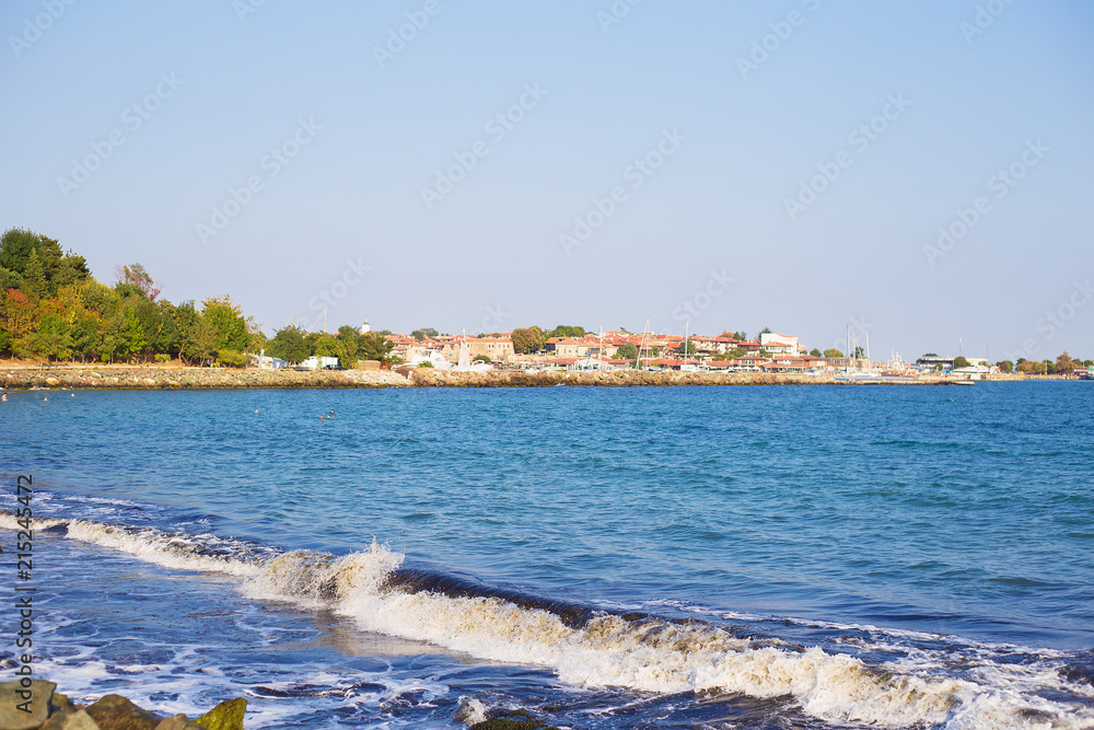 The sea coast of Bulgaria-Nessebar. Sun Sea Beach