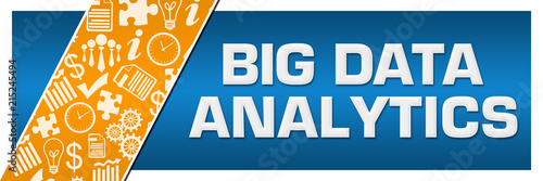 Big Data Analytics Orange Business Element Blue Left Side 