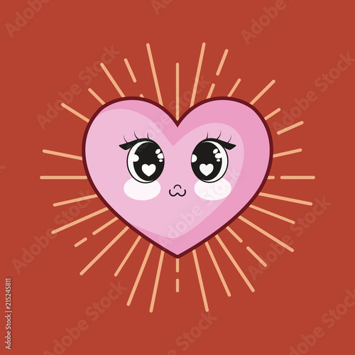 kawaii heart icon