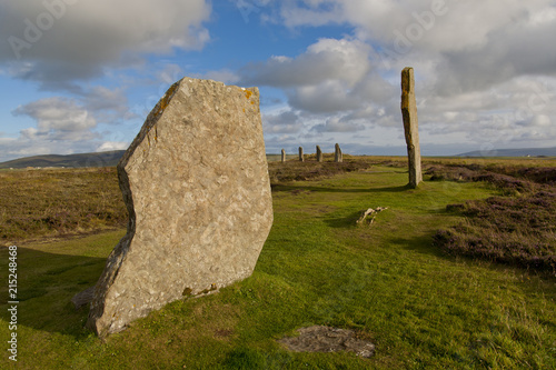 mainland orkney, standing stones ring of brodgar, scotland photo