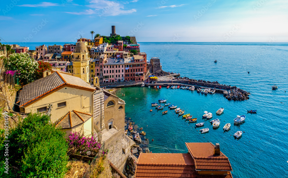 Vernazza, Cinque Terre - obrazy, fototapety, plakaty 