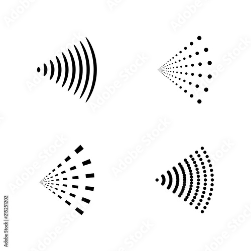 Spray vector icon of water or air sprayer nozzle for paint aerosol or deodorant spray
