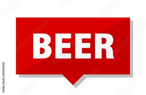 beer red tag