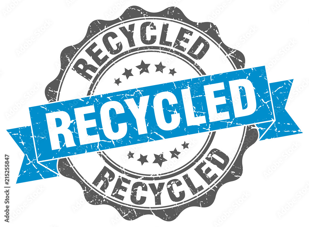Obraz premium recycled stamp. sign. seal
