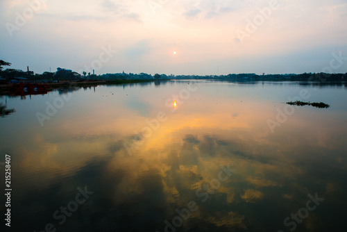 Sunrise at Kwan Phayao lake photo