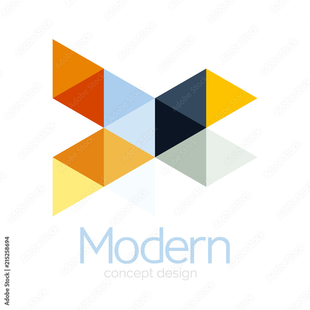Triangle shape design abstract business logo icon design. Company logotype branding emblem idea Triangle shape design abstract business logo icon design. Company logotype branding emblem idea