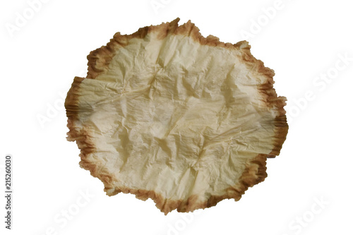 Napkin paper background Brown pattern with clipping path and empty space for text.