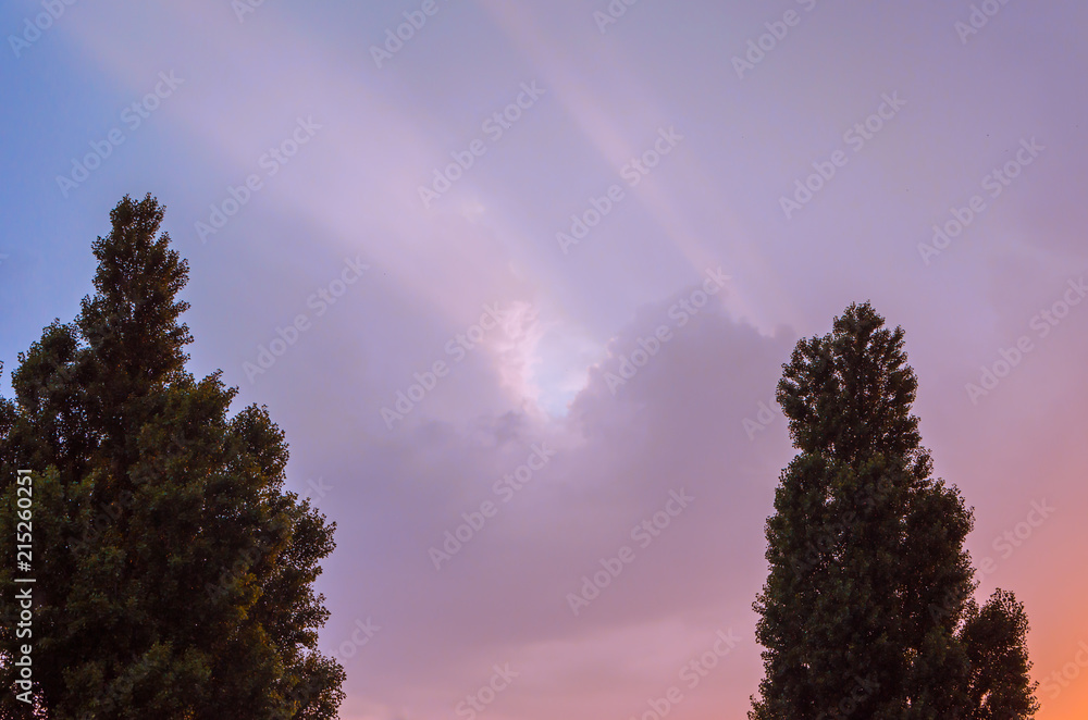 Sky with clouds at different times of the day Sky with clouds at different times of the day