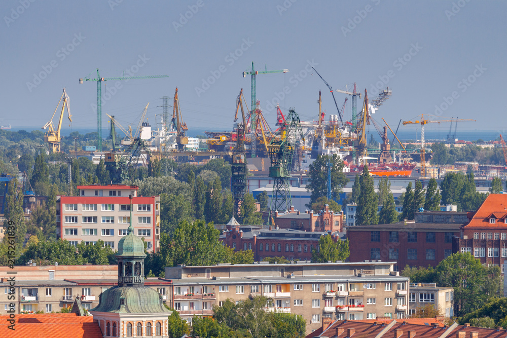 Obraz premium Gdansk. Sea port.