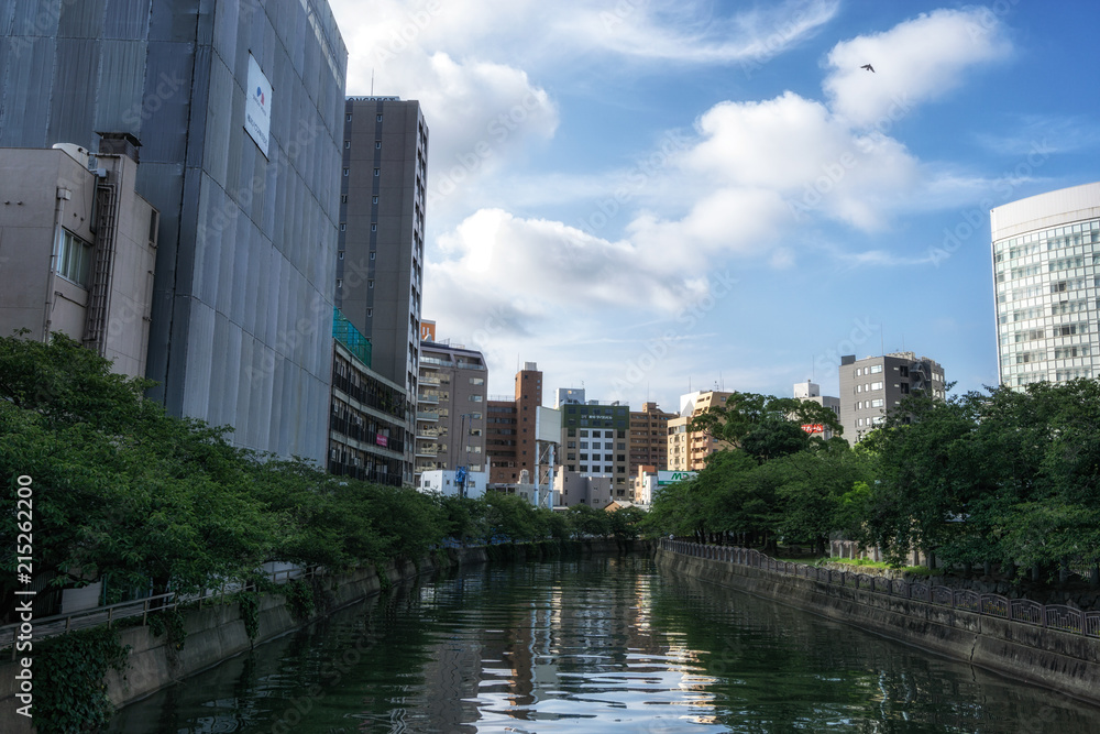 fukuoka naka river reflections