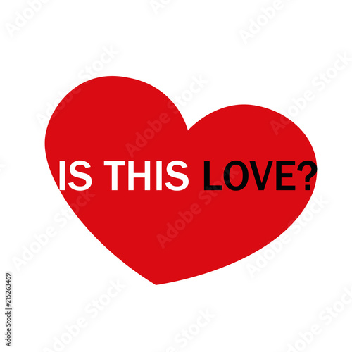 is this love red heart