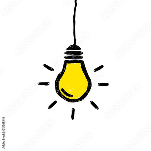 Doodle Lightbulb Hanging photo