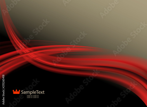 Design of warm shades with smooth red stripes.