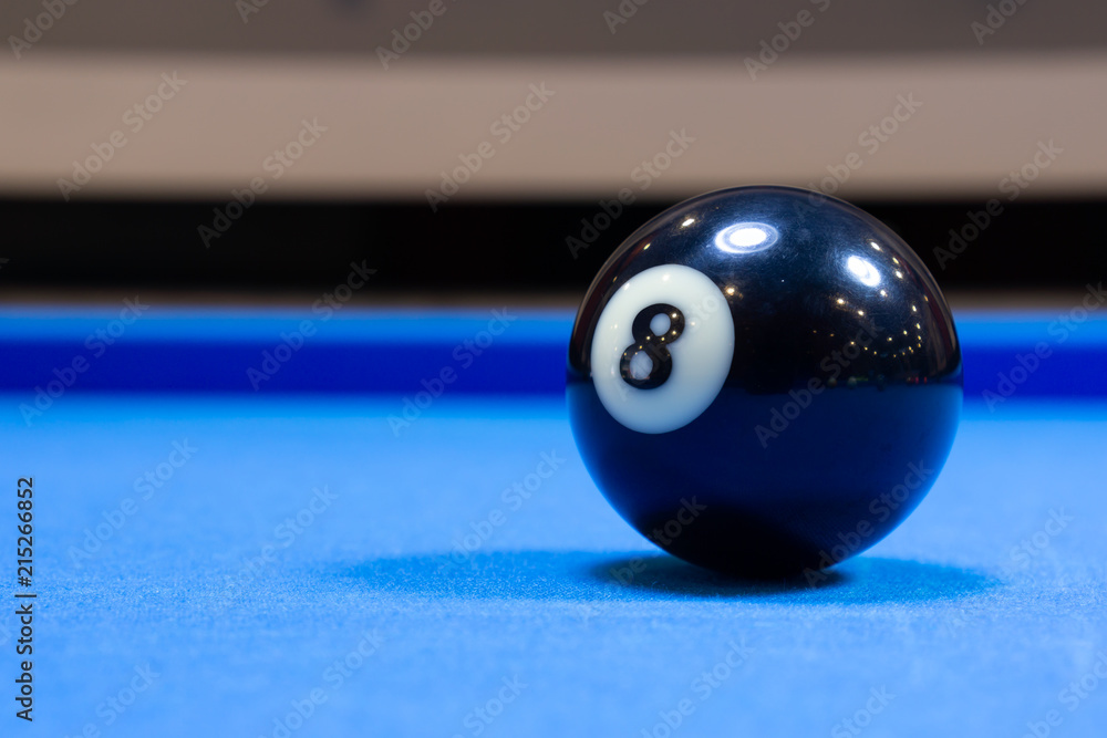 Fototapeta premium Billiard ball number 8