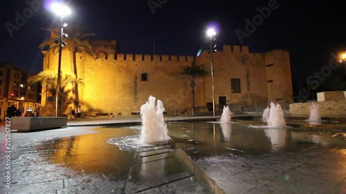 Elche por la noche, España photo