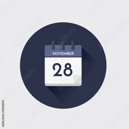 Day calendar with date November 28.