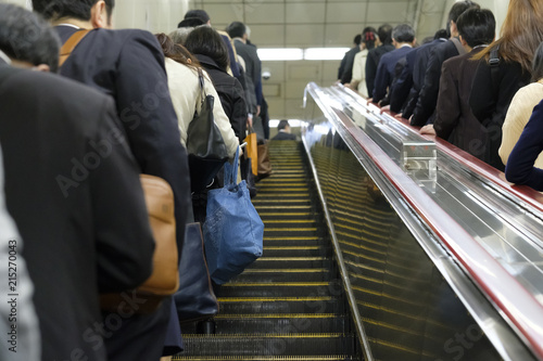 People going to work