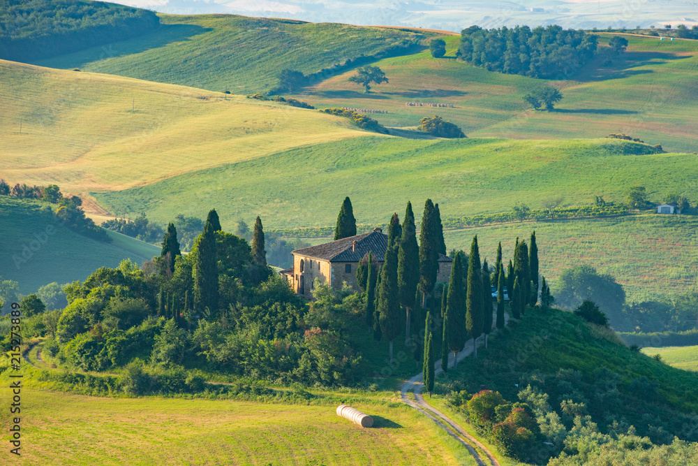 Obraz premium The most beautiful view in Tuscany Italy.