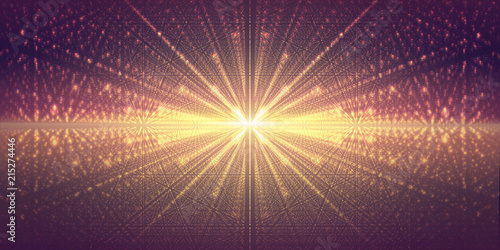 Vector interstellar space background.Cosmic galaxy illustration.Background with nebula, stardust and bright shining stars.Vector Illustration for party ,artwork, brochures, posters.