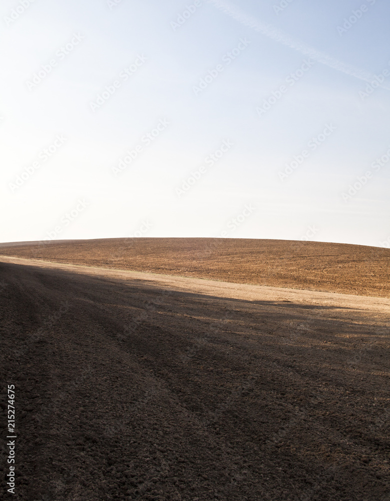 Ploughed field in Ukraine