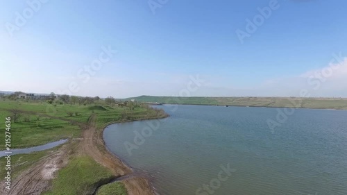 Wallpaper Mural A flight over a beautiful lake. Russia. Torontodigital.ca