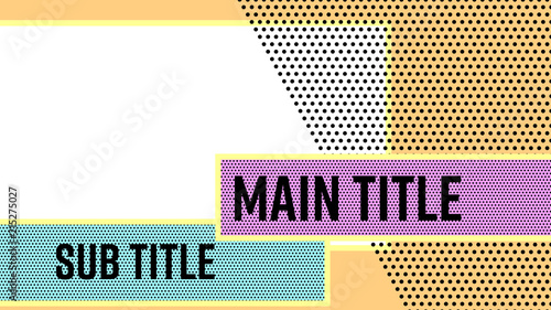 Halftone Title Overlay