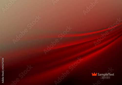 Background of warm shades with smooth red stripes.