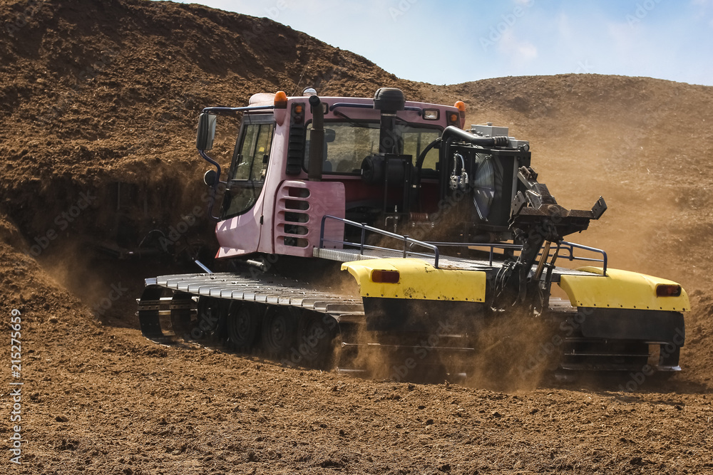 Fototapeta premium Special machine for peat extraction
