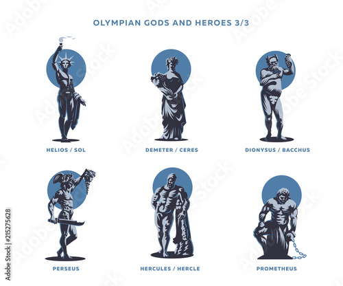 Olimpian gods and heroes.
