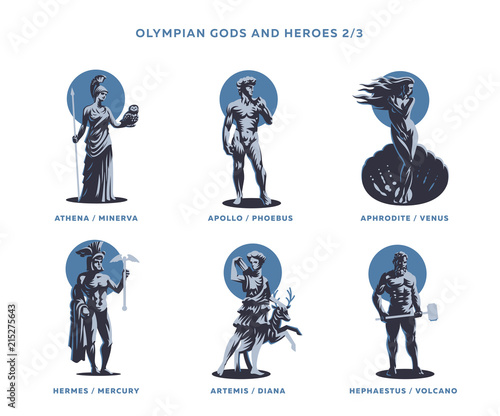 Olimpian gods and heroes.