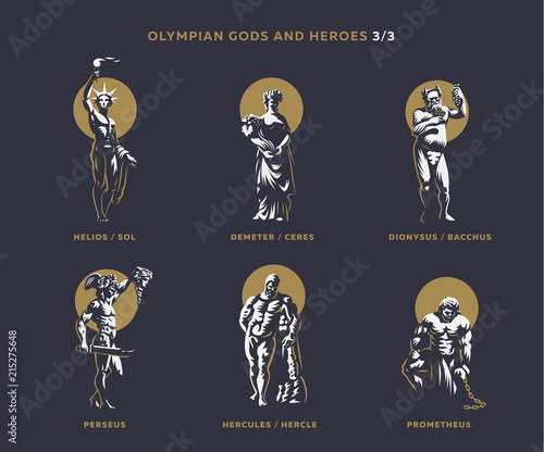 Olimpian gods and heroes.