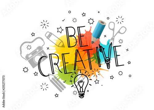 Be creative. Template for a text