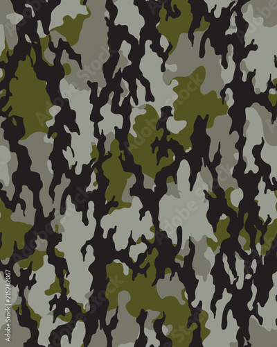 Fashionable camouflage pattern, fashion design. Seamless illustration
