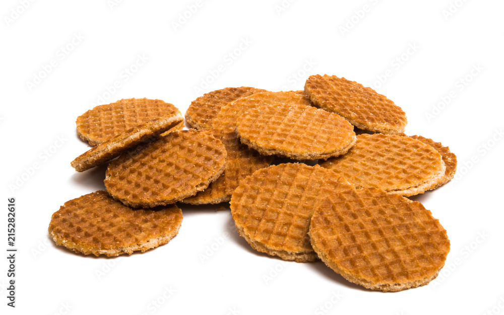 Dutch waffles isolated Dutch waffles isolated