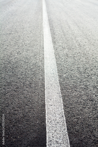 Wallpaper Mural Unbroken white road marking line Torontodigital.ca