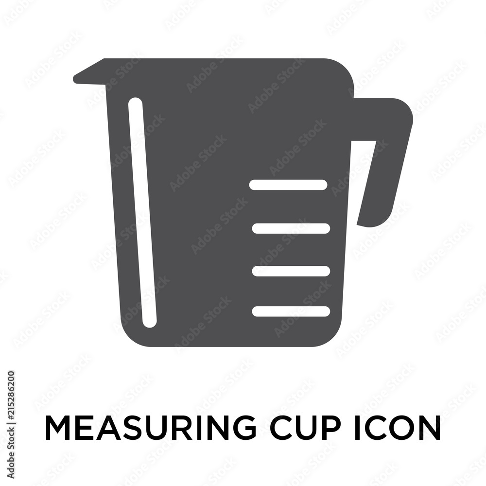 measuring cup icon on white background. Modern icons vector illustration. Trendy measuring cup icons measuring cup icon on white background. Modern icons vector illustration. Trendy measuring cup icons