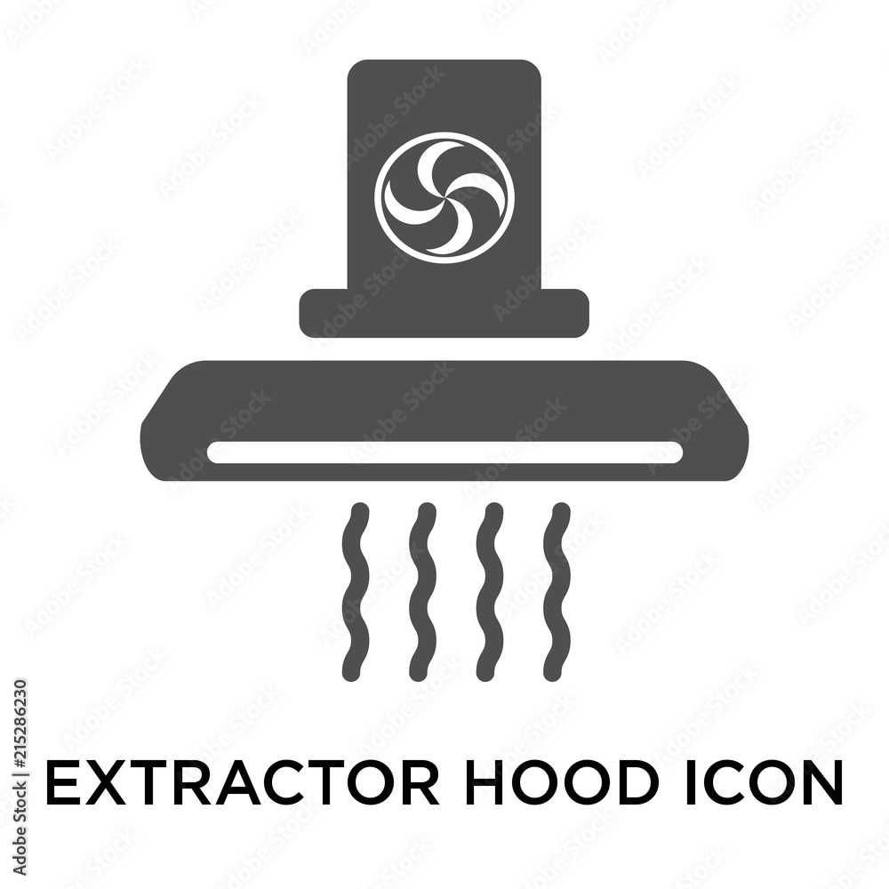 extractor hood icon on white background. Modern icons vector illustration. Trendy extractor hood icons