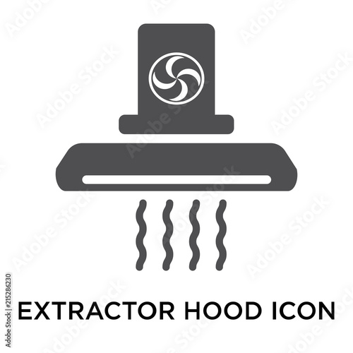 extractor hood icon on white background. Modern icons vector illustration. Trendy extractor hood icons