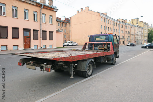 car tow truck on the street