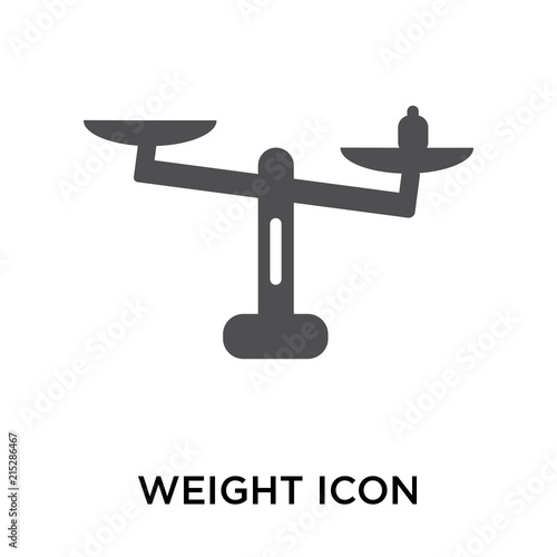 weight icon on white background. Modern icons vector illustration. Trendy weight icons