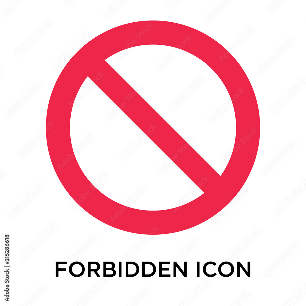 IconExperience » G-Collection » Sign Forbidden Icon