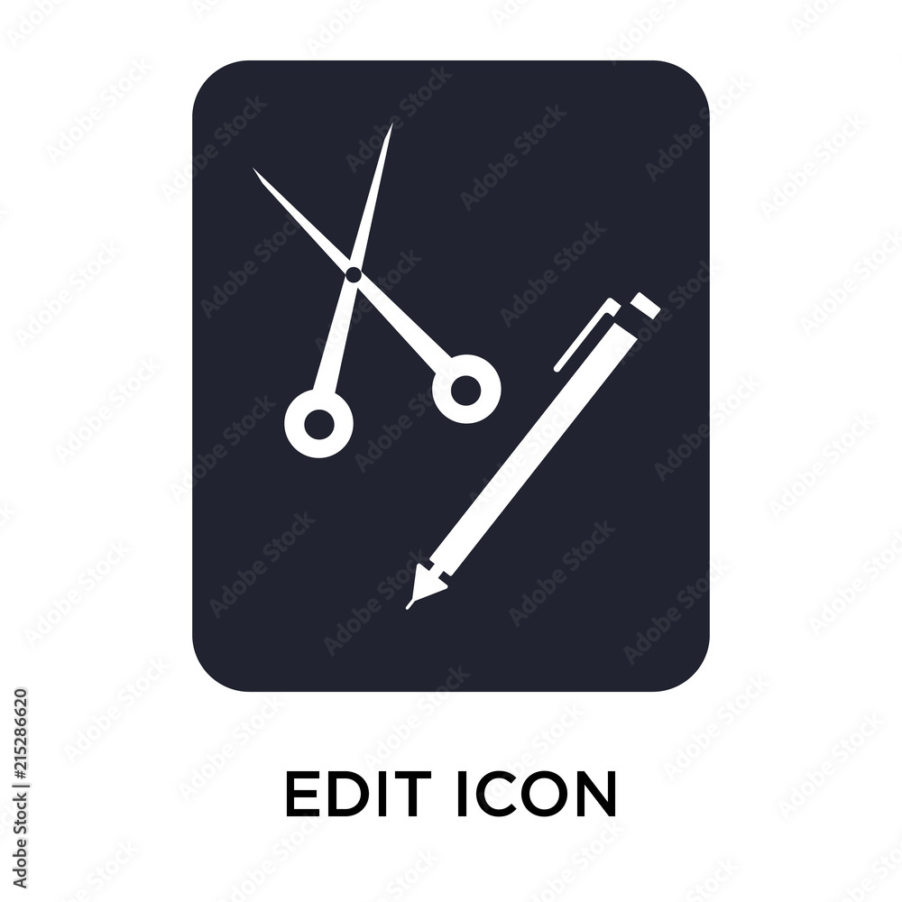 edit icon on white background. Modern icons vector illustration. Trendy edit icons edit icon on white background. Modern icons vector illustration. Trendy edit icons