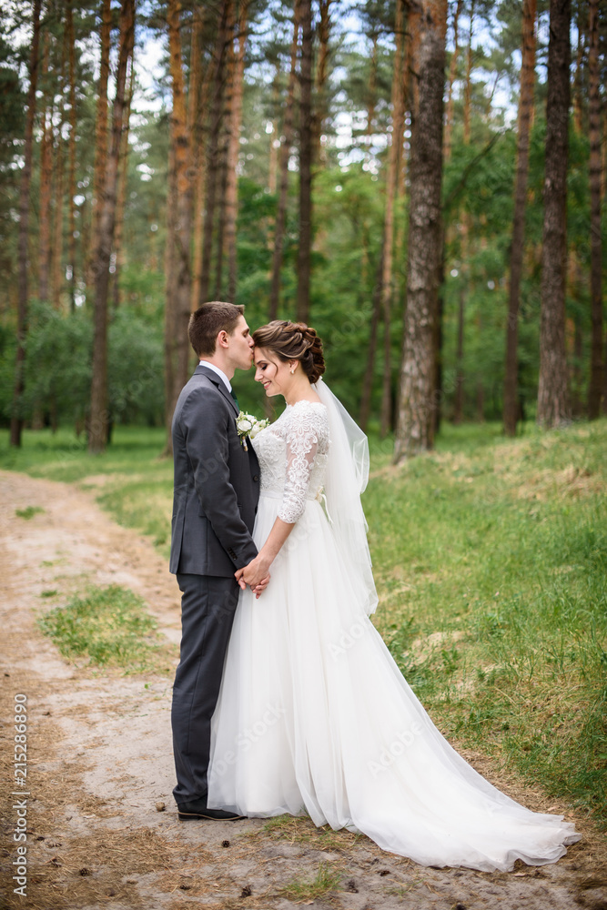 wedding couple in love