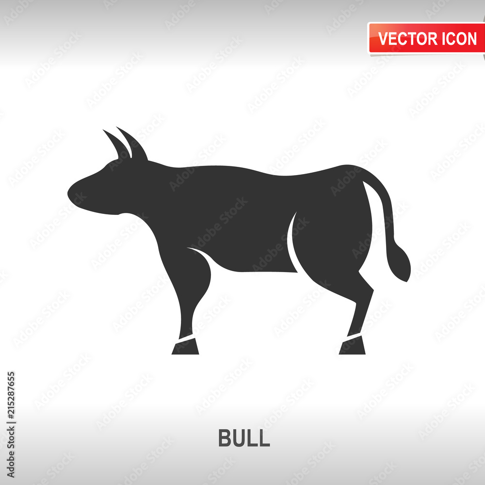 bull vector icon bull vector icon