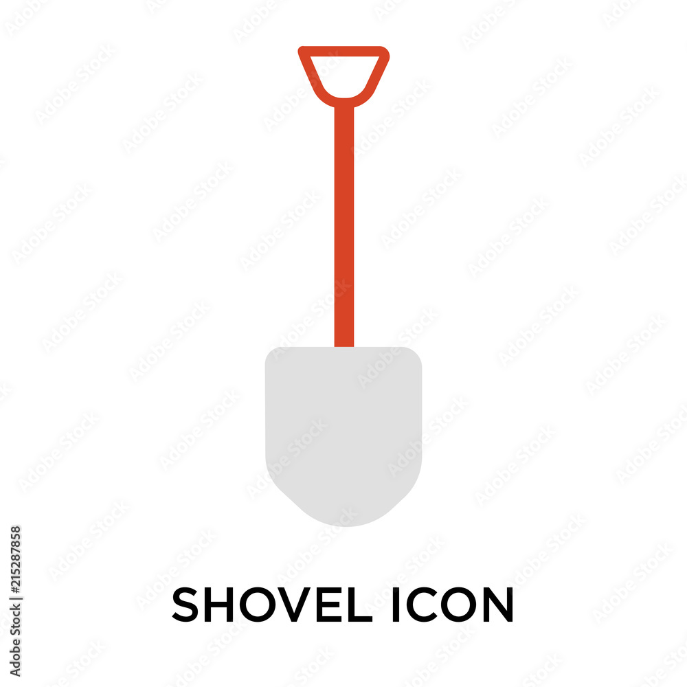 shovel icon isolated on white background. Simple and editable shovel icons. Modern icon vector illustration. shovel icon isolated on white background. Simple and editable shovel icons. Modern icon vector illustration.